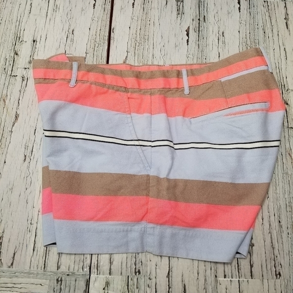 GAP Sunkissed Orange Multi Stripe Cotton Shorts Size 12 / 14 - Picture 5 of 11